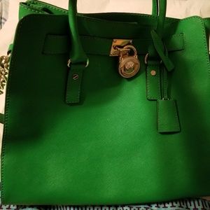 Green Michael Kors Handbag